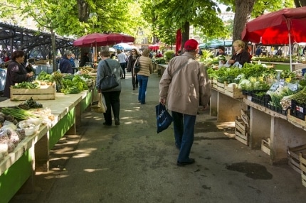 Auf gehts zum Wochenmarkt -