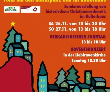 Weihnachtsmarkt Oberwesel Plakat - Foto: Stadtmanagement Oberwesel