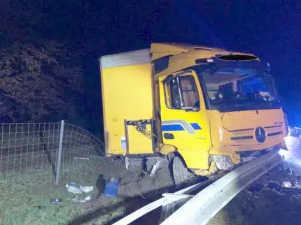LKW-Fahrer hatte bei Unfall keine Chance