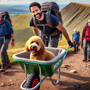 Monty und Herrchen Carlos Fresco auf letzter Wanderung (Symbolbild)