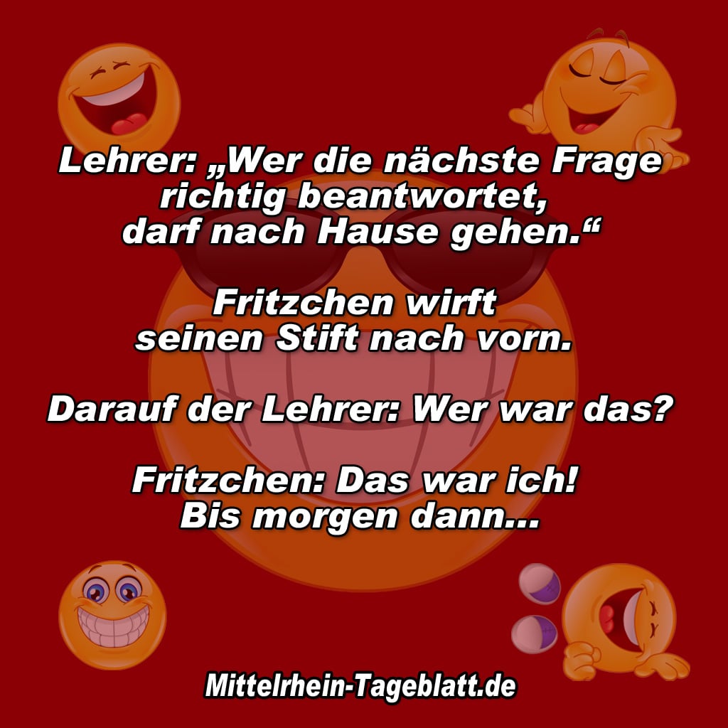 Lehrer und Fritzchen - Wer die nächste Frage richtig beantwortet